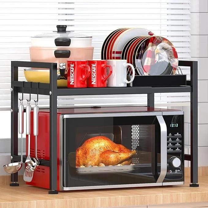 Extendable Microwave Shelf
