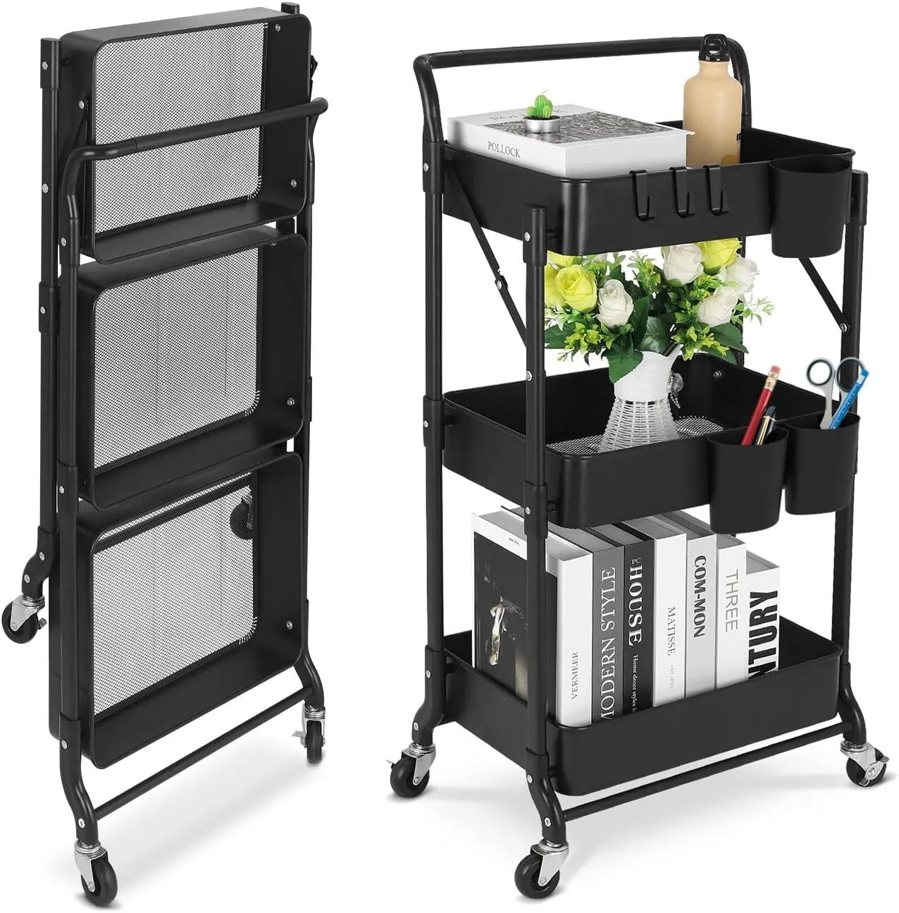Foldable 3-Tier Cart