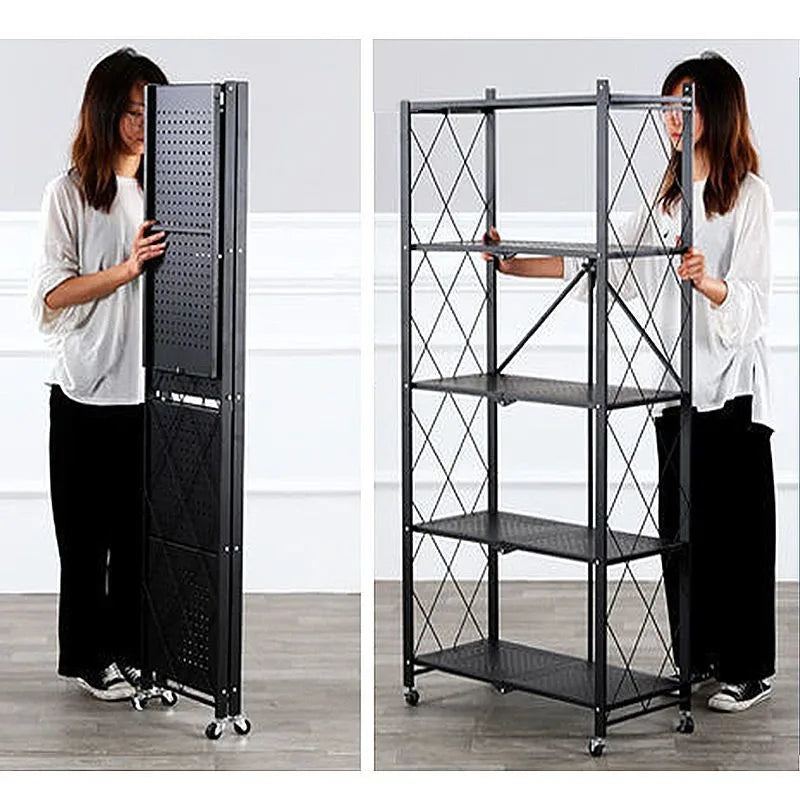Foldable 4-Tier Shelf